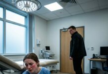 “choose how you pay or get out!”. my stepbrother yelled as i sat in the gynecologist’s office, stitches still fresh. i said no… he slapped me so hard, i hit the floor… pain in my ribs. he sneered: “you think you’re too good for it?”