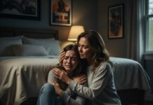 My daughter collapsed into my arms, her body trembling like a leaf in a storm. ‘Mom, he… he wouldn’t stop,’ she choked out, her voice a shattered whisper. I felt my soul catch fire, but my face remained a mask of ice. I stroked her hair and whispered, ‘Don’t cry, baby. Mommy already has a special gift waiting for him.’ He thinks he broke her. He has no idea he just invited a monster into his life. Are you ready to see what happens when a mother stops being kind