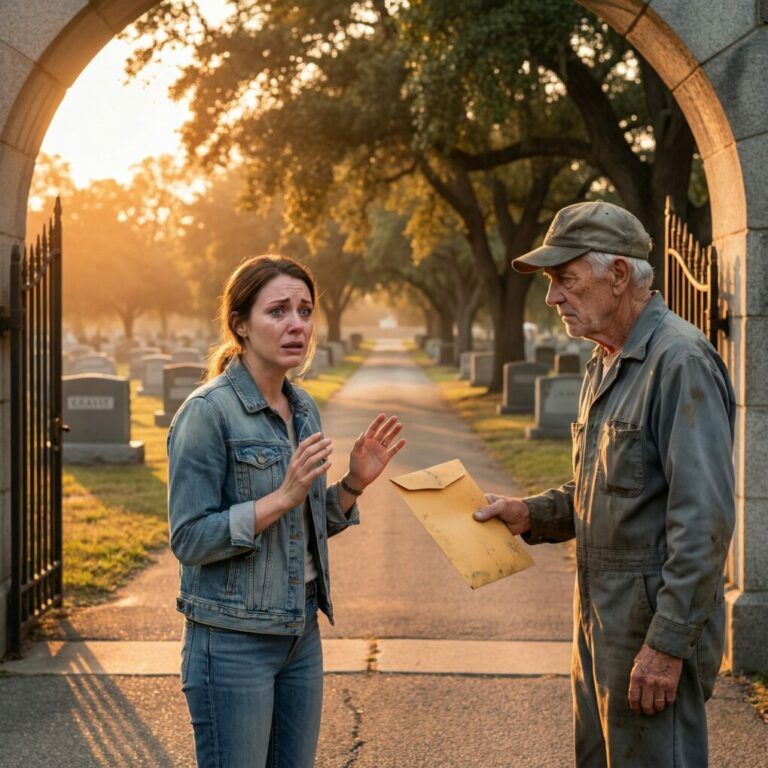 When I left prison, I rushed to my father’s house, but my stepmother said coldly, “Your father was buried a year ago. We live here now.” .” Shaken, I went to the cemetery to find his grave. The groundskeeper stopped me. “Don’t look for it. It’s not here. He asked me to give you this.” I froze when I learned…