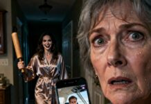 “The water was running in the bathroom, just like any other morning. But when my son’s voice crackled over the phone saying, ‘Mom, she just boarded my flight to France,’ my blood ran cold. The shower stopped. I realized I wasn’t alone. ‘Who is in my house?’ I gasped, just as I felt a cold hand rest on my shoulder. What did I just let inside?”