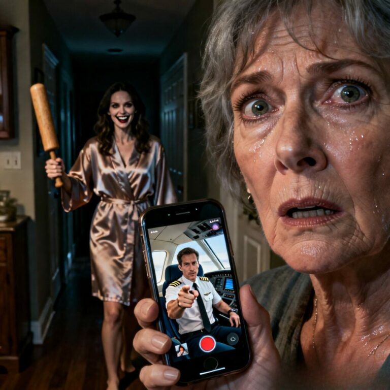 “The water was running in the bathroom, just like any other morning. But when my son’s voice crackled over the phone saying, ‘Mom, she just boarded my flight to France,’ my blood ran cold. The shower stopped. I realized I wasn’t alone. ‘Who is in my house?’ I gasped, just as I felt a cold hand rest on my shoulder. What did I just let inside?”