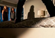 I came home from my business trip three days early, dreaming only of sleep. The moment my suitcase hit the floor, I heard laughter—women’s voices. Then the gate opened. My husband’s voice. “Hurry, before she gets back.” My heart slammed against my ribs as I rolled under the bed, dust in my mouth. Footsteps approached. A shadow stopped inches from my face. And that’s when I realized… I wasn’t supposed to be here.