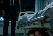 I had just given birth when my eight-year-old daughter, Lily, ran into the hospital room, her eyes wide and sharp with a kind of fear that instantly froze my blood. Without saying hello, without even glancing at the sleeping newborn in my arms, she rushed to the window and yanked the curtains shut. Then she leaned so close to my ear I could feel her trembling breath. “Mom… get under the bed. Right now.”