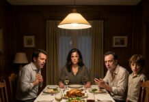 Cuando llegué a casa, mi marido me recibió con una bofetada y gritando: «¿Ves qué hora es? ¡A la cocina, mujer inútil!» La cena que les serví después los dejó completamente histéricos.