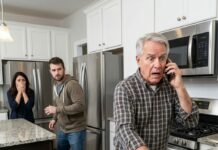 DURING A FAMILY DINNER AT MY DAUGHTER’S HOUSE, I FELT SICK AND WENT TO THE KITCHEN TO DRINK SOME WATER. WHAT I SAW IN HER KITCHEN MADE ME… CALL 911!