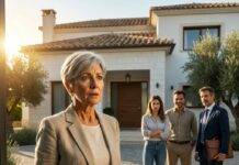 La mañana siguiente a firmar la compra de mi casa de 800.000 euros, el timbre sonó poco después del amanecer. Por un segundo ingenuo pensé que mis hijos habían venido a decir: “Mamá, estamos orgullosos de ti.” Me había mudado a un tranquilo cul-de-sac a las afueras de Valencia, a una casa moderna de piedra blanca que compré después de treinta años dirigiendo mi propia empresa de logística. Era la recompensa por décadas de jornadas interminables y fiestas familiares perdidas.