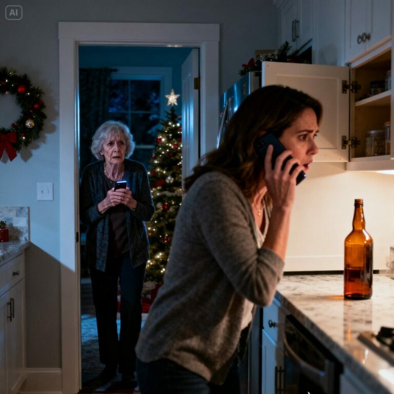 DURING CHRISTMAS DINNER AT MY SON’S HOUSE, I STARTED FEELING SICK, SO I WENT TO GET SOME WATER WHAT I SAW IN THE KITCHEN MADE ME… CALL 911