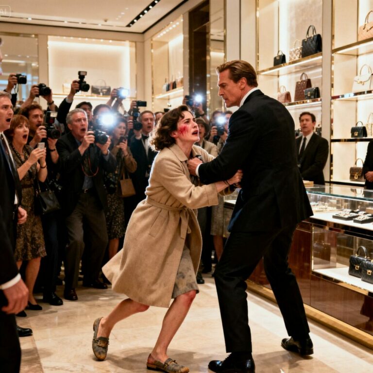 “Shut up, you charity case!” His hand hit my face before I could even blink. The crowd laughed, cameras flashed, and I felt my knees buckle on the marble floor. But little did they know, the woman they were humiliating was the wife of the man who owned everything. I straightened my back, whispered under my breath, “You’ll regret this,” and walked away. What happens next? They weren’t ready for it.