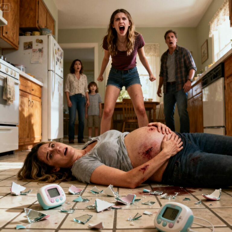 “Look what you made me do!” Vanessa screamed, standing over me as blood pooled around my belly. I gasped, clutching my stomach. “No… no, my baby!” Panic tore through me, and in that moment, I realized my entire life had shattered. And Jason… he was frozen in the doorway, eyes wide, seeing the family I thought I knew for the first time. How do you survive when the people you trust try to kill you?”