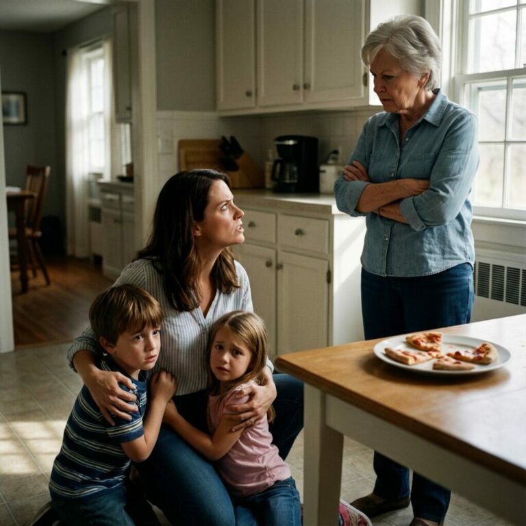 “Mom, Grandma is feeding us pizza crusts!” my six-year-old daughter said through the phone. “Why did you tell her!? Now we’re going to get punished!” my ten-year-old son yelled from somewhere in the background.  “WHAT!?” I shouted. “I’m on my way!”