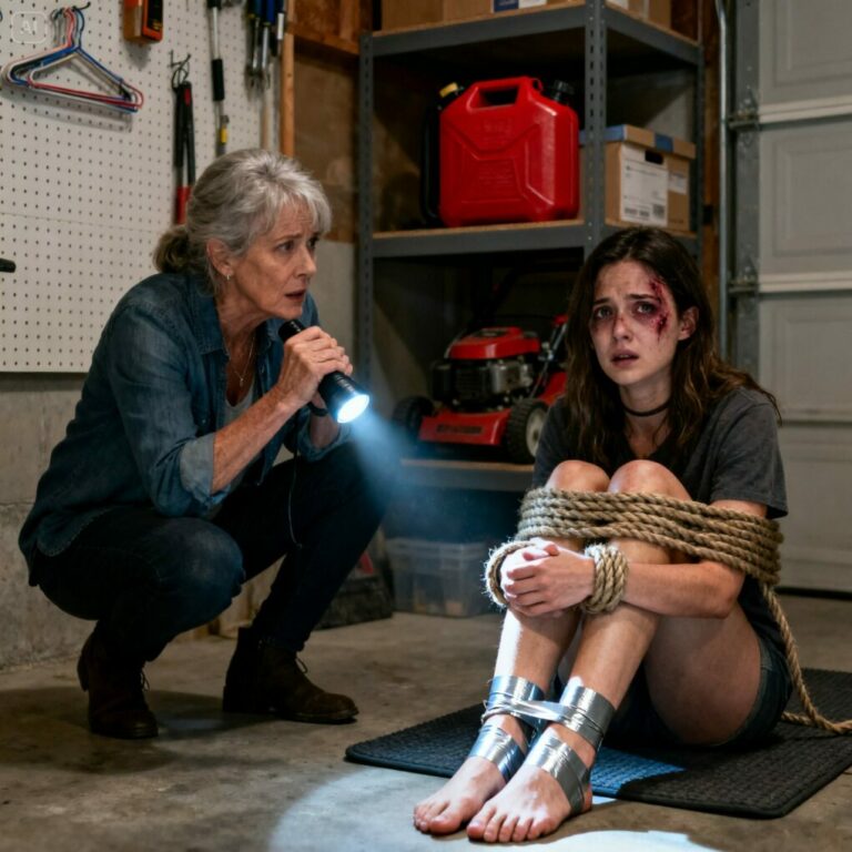 Después de varios días sin tener noticias de mi hija, conduje hasta su casa con un nudo de angustia retorciéndose en mi estómago. Ethan insistía en que ella “estaba de viaje”, pero en el instante en que escuché un gemido débil y entrecortado proveniente del garaje cerrado con llave, la sangre se me heló. Pegué la oreja a la puerta. “Cariño, ¿eres tú?” Un golpe suave y apagado fue la única respuesta.