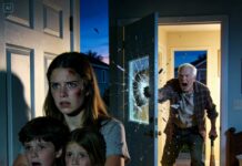 I still hear his voice through the door—low, cracked, and trembling with rage. “Open up, kid. I know they’re in there.” In that moment, my hands shook so hard I nearly dropped my phone. The children were hiding behind me, their breathing sharp and shallow. I remember thinking, If the door breaks… it’s over. And then the glass shattered.