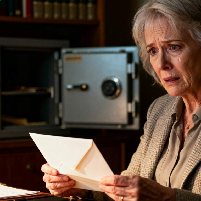 Durante 38 años, mi esposo fue al banco todos los martes. Nunca faltó ni una sola vez.  Cuando falleció, abrí su caja fuerte, encontré una carta y descubrí el motivo… Y lo que leí en ese pedazo de papel… me cambió la vida para siempre.