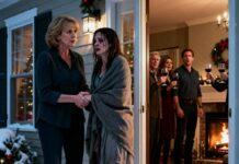 On Christmas Day, I went to my son-in-law’s house without warning and found my daughter shivering alone in the freezing snow. Inside, his family was laughing by the fireplace, raising their glasses in cheerful celebration. I took my daughter by the hand, led her inside, slowly scanned the room, and softly said five words that instantly silenced everyone…