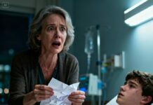 My son slipped into a coma after an accident. The doctor told us, “The chances of recovery are very slim.” My husband collapsed in tears and left the room. When I took my son’s hand, I felt something—he was gripping a small piece of paper. I unfolded it and saw shaky handwriting: “Mom, open my closet.” That night, when I opened the closet, I was left completely speechless….