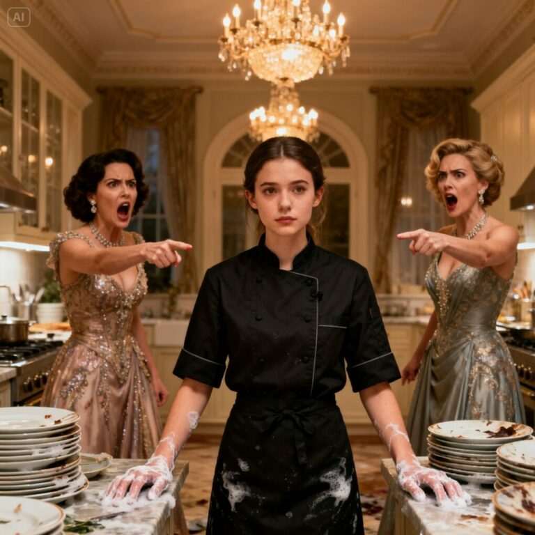 “Honestly, you should be grateful for this job,” Catherine sneered, leaning against the counter. I froze, then smiled faintly. “Grateful? I choose this work because it matters.” The room fell silent, disbelief in their eyes. And just as I finished my sentence, Ethan appeared, looking around with shock. “Simone? What are you doing here?” In one second, the dismissed server became the most important person in the room.