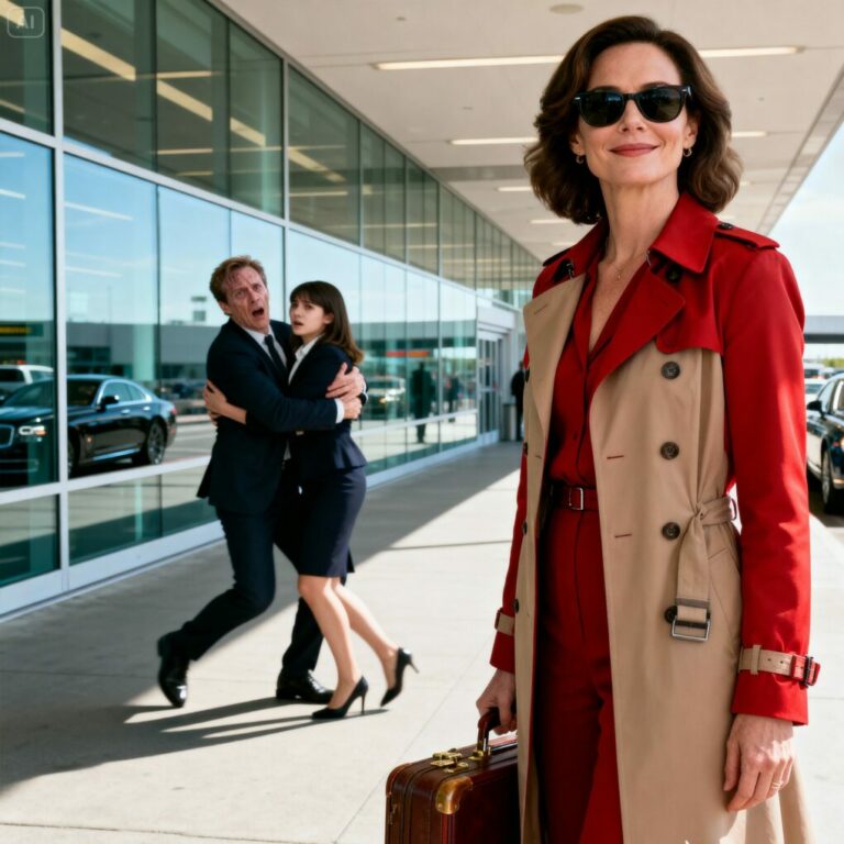 Acababa de aterrizar, con la maleta todavía en la mano, cuando me quedé paralizada. Allí estaba él, mi exmarido, abrazando a su secretaria como si se pertenecieran. Entonces nuestras miradas se cruzaron. —¿Tú? —susurró, palideciendo y dando un paso atrás, como si el suelo hubiera desaparecido bajo sus pies.  No grité. No corrí. Solo sonreí. Porque en medio de ese aeropuerto lleno de gente, él comprendió algo mucho peor que haber sido descubierto: yo ya no era la mujer que había dejado atrás.