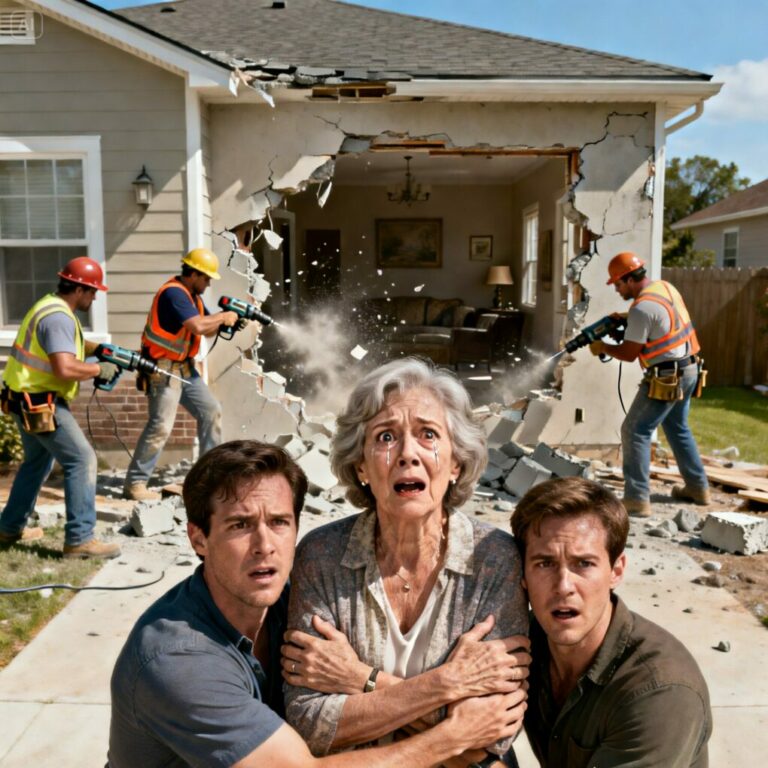 Un año después de la muerte de mi esposo, contraté a una empresa para renovar su antiguo despacho. Acababa de llegar a la iglesia cuando el contratista me llamó y dijo: —Señora, necesito que venga a ver lo que encontramos, pero no venga sola. Traiga a sus dos hijos.  ¿Por qué diría algo así? Sentí que el corazón se me detenía. Cuando llegamos a la casa, supe de inmediato que nada volvería a ser igual…