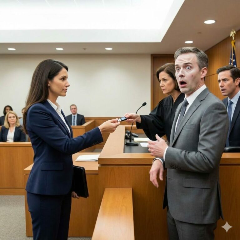 ¡Pagué sus facturas durante años, se divorció de mí, pero esta noche en el tribunal mi USB hizo que el juez se riera de él!