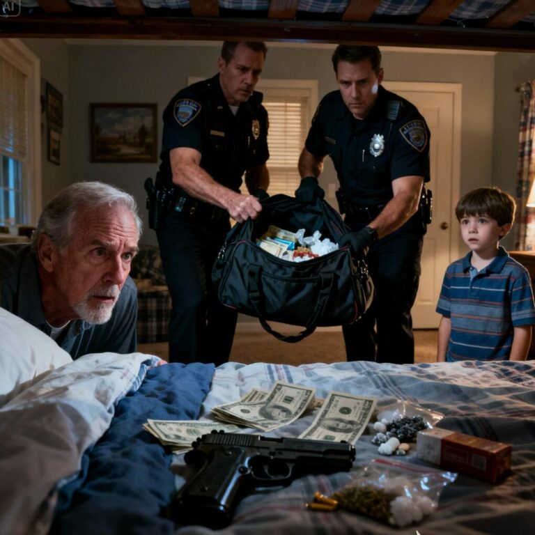 “My son hasn’t answered my calls for two weeks,” I whispered to myself, heart pounding. “Something’s not right…” I crept to his house, every step heavier than the last. Then I saw it—something moving under my grandson’s bed. My voice caught in my throat: “What… what is that?” When the police finally lifted the bed, I froze. I’ll never forget what we found… and I can’t shake the feeling it’s only the beginning.