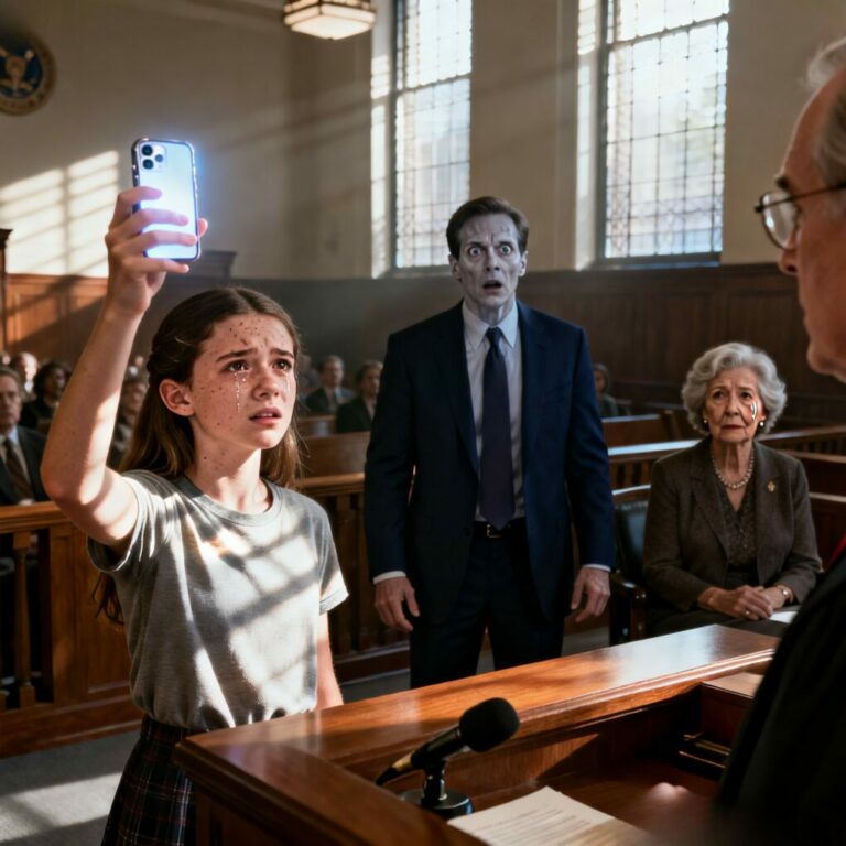 My son files for guardianship, and my 16-year-old granddaughter stands up: ‘Grandma, I have something everyone needs to hear.’ The entire room went silent. When the recording started, my son’s face went pale. – True Story