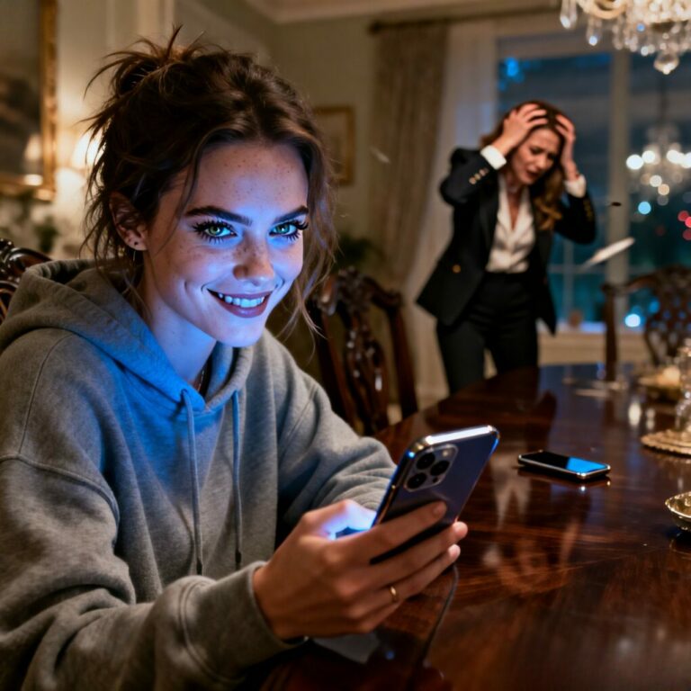 “Stop playing pretend,” my sister sneered, her laughter echoing across the dinner table. “Your little online hobby is a joke.” I sipped my wine, smiling inwardly. If only she knew that ‘joke’ funded her entire lifestyle. Monday morning, I sent a single text: “Withdraw the $150M. Let her see what a ‘real’ crisis looks like.” The phone is ringing now. Should I answer, or let her empire crumble?