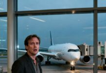 “I’m sorry, sir. Your ticket has been canceled.” I laughed. “That’s impossible. My wife is already on the plane.” The gate agent looked at me with pity. “Your wife canceled it herself. Fifteen minutes ago.” Through the glass, I watched her plane pull away. No phone. No money. No way home. That was the moment I realized—this wasn’t just a fight. It was an execution.