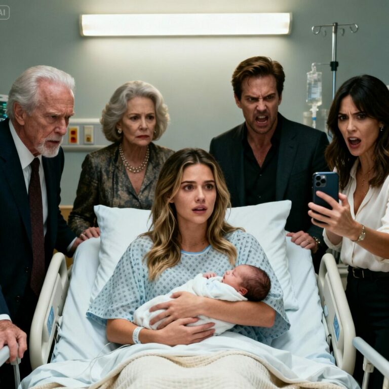 “They dragged me by my arms while my newborn screamed, and his mother leaned down and whispered, ‘This is what happens when trash forgets its place.’ I was bleeding, barefoot, and thrown into the snow like I meant nothing. But as the mansion doors slammed shut behind me, I made a promise in my head—they would regret this for the rest of their lives. What happened next changed everything.