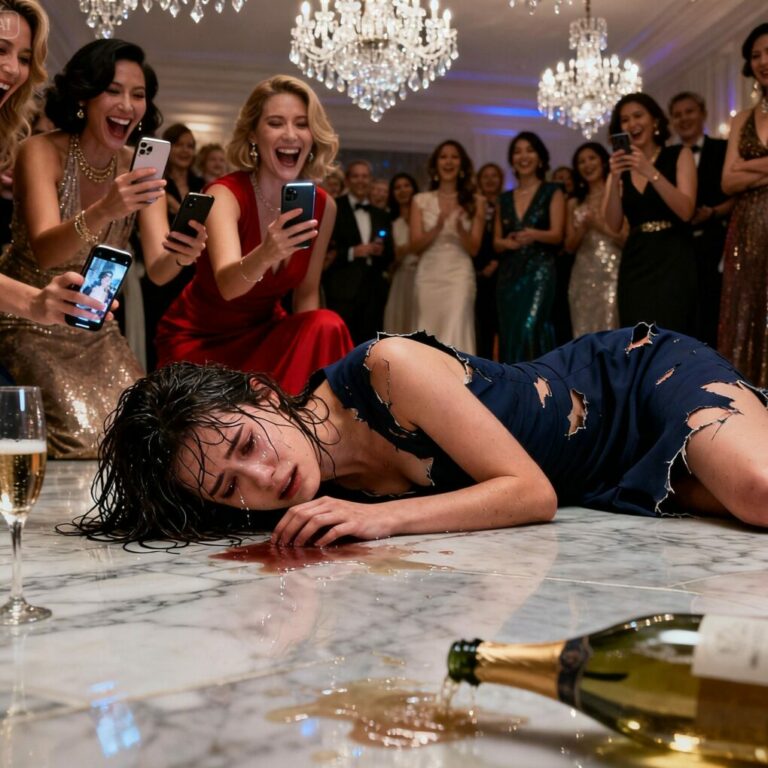 “Please… stop recording,” I begged as my hair was yanked back. A voice laughed, “This is what happens when poor girls sneak into rich spaces.” I believed my life was over in that moment. Then someone screamed my husband’s name. The room went silent. And the people who destroyed me suddenly realized— they had just made the worst mistake of their lives.