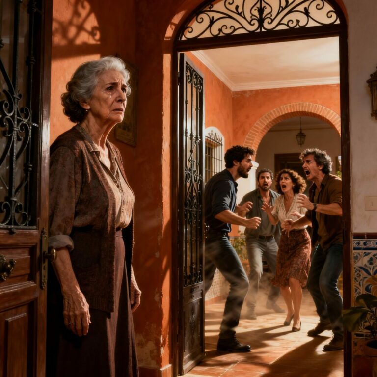 Cuando regresé del hospital después de 21 días, mi propio hijo me miró a los ojos y dijo delante de todos: “Esta casa ya no es tuya. No vuelvas.” Sentí la humillación subir por la garganta, pero no grité. No lloré. Solo respondí en voz baja: “Disfrútala.” Ellos pensaron que había perdido. No sabían que una semana después, el silencio iba a volverse contra ellos.