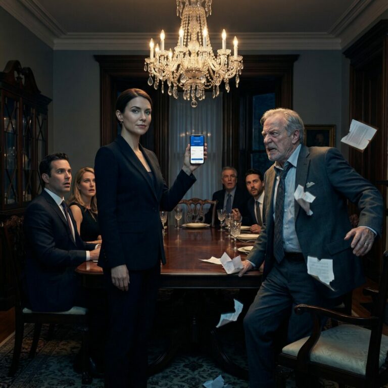 Nunca le dije al padre de mi prometido que mi “pequeño negocio en línea” era en realidad un imperio fintech global. Para él, yo no era más que una cazafortunas interesada en la riqueza de su familia. Durante la cena de compromiso, rompió un cheque de 5.000 dólares y me lanzó los pedazos a la cara como si fueran confeti.  —Eso es un pago —gruñó—. Tómalo y aléjate de mi hijo.  No grité. No hice ninguna escena. Simplemente abrí la aplicación de mi banco en el móvil y le mostré la pantalla.  —No necesito su dinero, Arturo —sonreí—. De hecho, acabo de comprar el banco que tiene todos los préstamos de sus empresas. Y mañana mismo empezaré a reclamarlos.