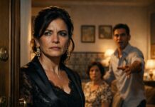 “O sirves a mi madre como es debido, o te largas de esta casa.” Lo dijo delante de todos, con esa sonrisa de superioridad que me había ido apagando durante años. Sentí la mirada de su familia clavada en mí, esperando que bajara la cabeza. No discutí. No lloré. Sonreí, me levanté despacio y fui a por mi maleta. El silencio pesó más que cualquier grito. Una semana después, mi móvil no dejaba de vibrar. Cincuenta llamadas perdidas. Nadie estaba preparado para lo que se vino abajo cuando yo desaparecí.