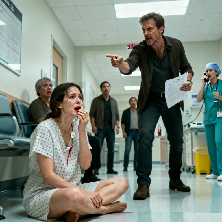 The first drop of blood hit the clinic floor, and my stepbrother smiled. “Sign it,” Will hissed, shoving legal papers into my shaking hands. “Or you’re homeless by tonight.” I’d buried my father two weeks ago. Lost my baby three days ago. As the nurse screamed for 911, I realized this wasn’t about money anymore. It was about survival—and someone was willing to kill for it.