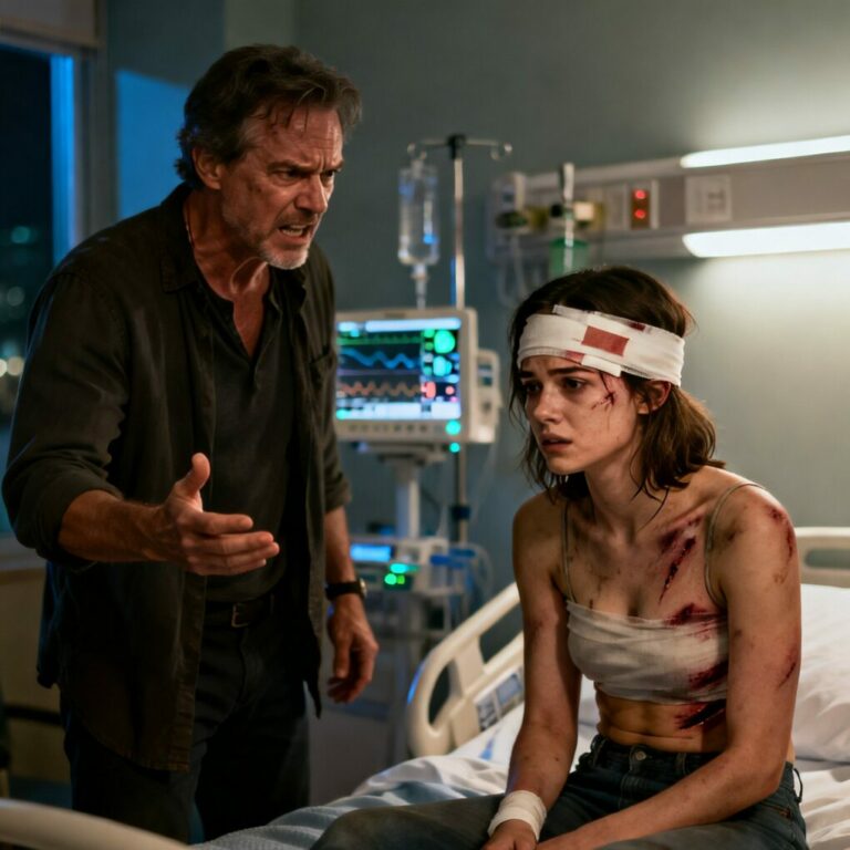 “Pay the rent or get out.” Those were the first words my father said to me while I was still in a hospital bed, blood drying on my lips. When I whispered, “I was almost killed,” he laughed and replied, “That’s not my problem.” The slap came next. What he didn’t know was that this moment would cost him everything he’d spent 15 years stealing.