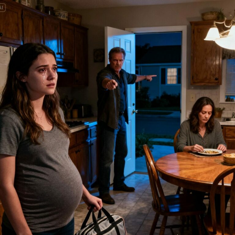 My father didn’t raise his voice when he said it. That was the worst part. “You’re a mistake,” he told me, staring straight through me like I was already gone. “One hour. Pack your things.” My mother said nothing. Just kept eating. I walked out pregnant, broke, and unwanted—thinking that was the end of my story. I was wrong. It was only the beginning.