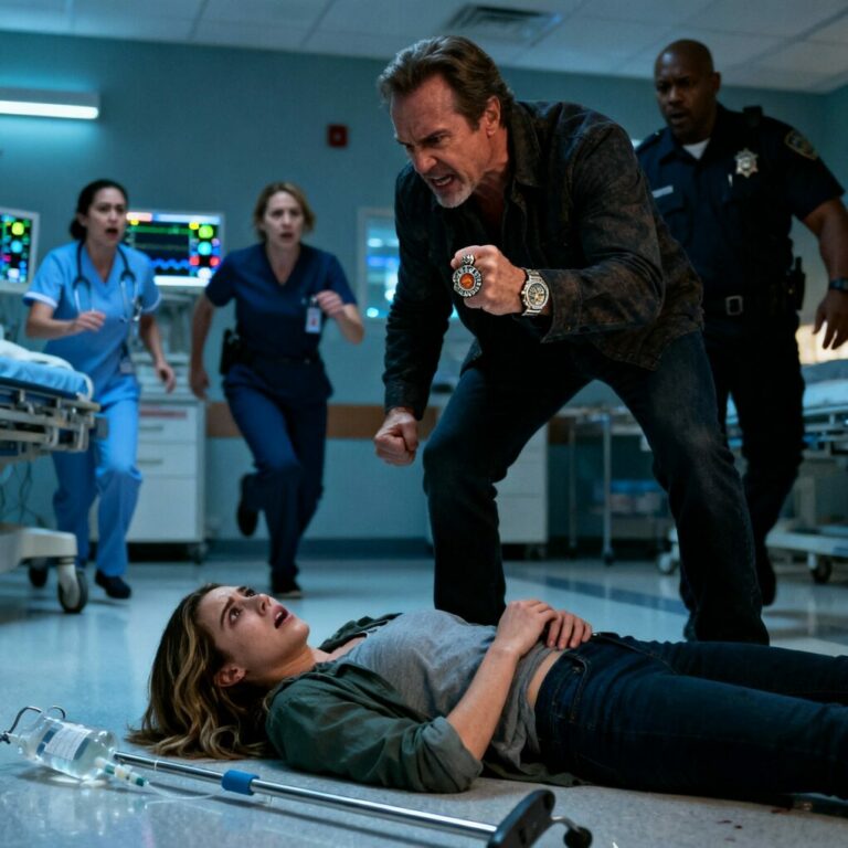 “I’m not faking it,” I whispered from my hospital bed. Gary laughed. “You’re fine. Stop being dramatic.” The slap came before I could blink. I hit the floor, stitches screaming, blood in my mouth, alarms exploding around me. Nurses ran. Police shouted. And as I lay there, staring at the ceiling, one thought cut deeper than the pain: If he could do this here… what had he already done at home?