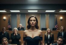 I sat there while he sneered, “You’re a workhorse—easy to ride.” Laughter rippled through the room, and I felt myself shrink. Then I stood. “Objection,” I whispered—to myself. When I removed my dress, the truth fell with it, and the courtroom inhaled as one. Silence. Eyes widened. I met his stare and smiled. This wasn’t my breaking point. It was my opening move.