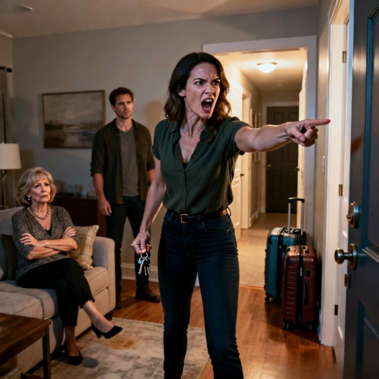 I froze when his mother smiled and said, “Emily will be moving in.” “Moving in where?” I snapped. She tilted her head. “Your apartment, dear. You have two bedrooms.” I laughed—sharp, bitter. “We’re not married. He doesn’t live here.” The room went silent. My fiancé opened his mouth… And that’s when I realized this wasn’t a misunderstanding. It was a takeover.