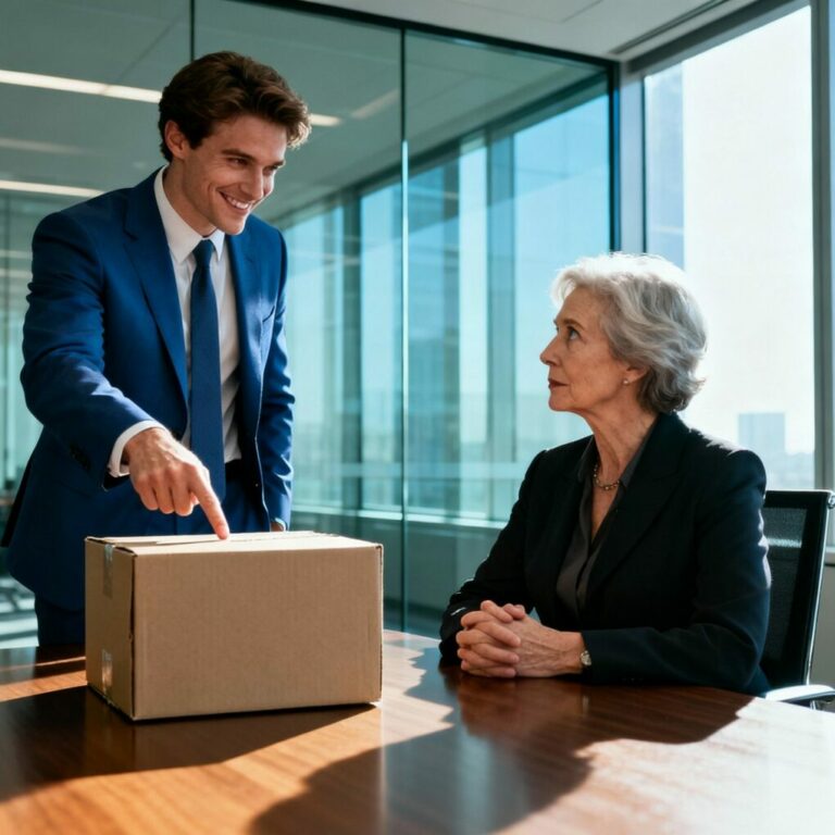 “Pack your box, Ruth. This company needs younger blood.” I smiled, nodding as if he’d won. He had no idea he’d just fired the woman who owned the ground beneath his office. As he leaned back, smug and careless, I thought, You should’ve read the lease. Because when arrogance meets paperwork, only one of them survives—and it’s never the loud one.