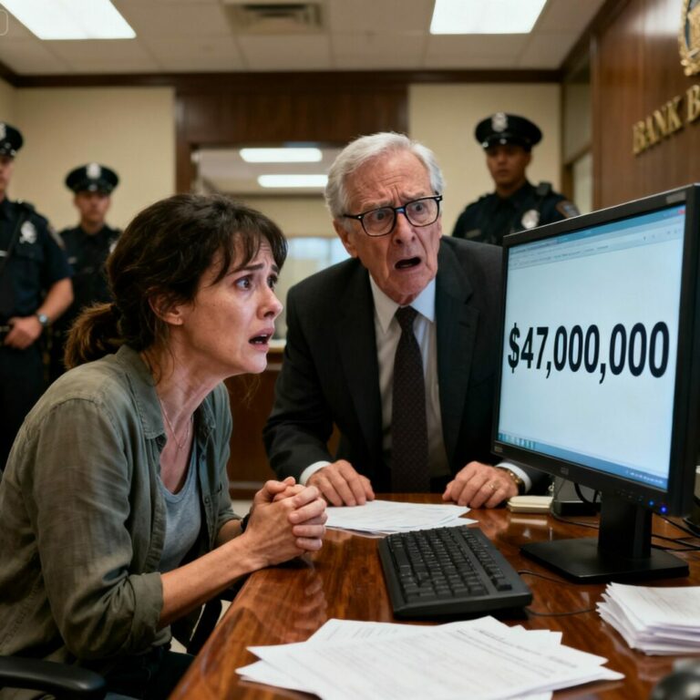 “I can’t believe this… $47 million?” I whispered, staring at the screen as Mr. Banks’ face went pale. “This… this is real?” Security guards hovered nearby, and my hands were shaking. All those years of struggling, all those nights wondering how I’d survive, and now, a fortune I never knew existed. But why didn’t my father ever tell me? And more importantly—what do I do now?