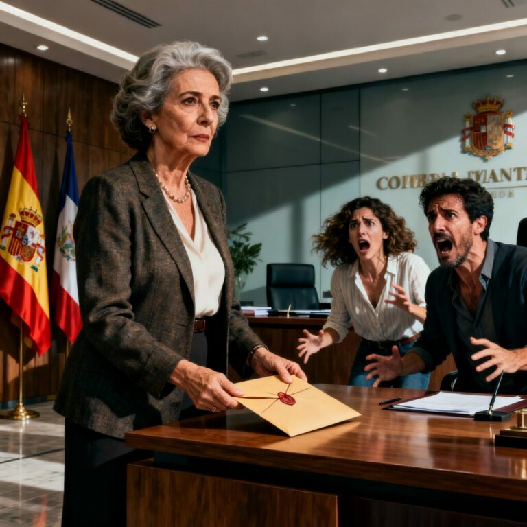 No me dejaron acercarme al féretro de mi marido. En el funeral, su hija me susurró al oído: «Aquí no pintas nada». Una semana después, en la lectura del testamento, su hijo sonrió con desprecio: «No estás en el testamento. Vuelve a tu vida miserable». No discutí. Saqué un sobre sellado y se lo di al abogado. Sesenta segundos después, el silencio lo cambió todo.