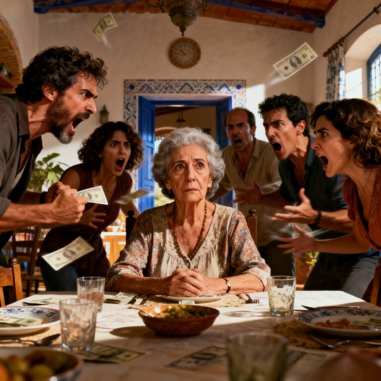 Nunca olvidaré ese domingo. Mi hijo mayor se rió y dijo: “Mamá, cuando faltes, liquidamos las tarjetas y me compro el coche que merezco.” Mis otros hijos asintieron como si yo no estuviera sentada allí. Sentí la humillación subir por la garganta, pero no dije nada. Ellos hablaban de mi herencia como si ya estuviera muerta. Lo que no sabían… es que todo ya estaba decidido.