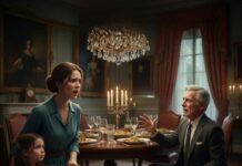 “I thought we were saved when this millionaire took us off the freezing streets. But as I whispered my father’s name at dinner, the silver fork clattered against his plate. His face drained of all color, eyes wide with pure terror. ‘That name…’ he gasped, his voice trembling, ‘He died in that fire because of me.’ Now I’m standing in a mansion that might be built on my father’s blood. What did he really do?”