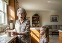 My daughter and my son-in-law went on a trip, leaving me to babysit their 8-year-old daughter—my granddaughter, who had been mute since birth. The moment the door shut behind them, she looked up at me and said, in a clear, perfect voice, “Grandma, don’t drink the tea Mom made… she planned everything.” My blood ran cold.