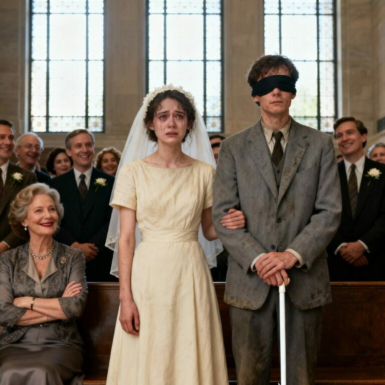 “‘What can a blind man do?’ she laughed. That’s when my husband removed his dark glasses. ‘I can see everything,’ he said calmly. The room went silent. Police flooded in. Secrets exploded onto the screen. She tried to destroy me with a fake marriage— instead, she married herself to prison.”