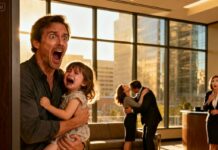 “I can’t… believe this,” I whispered, staring at the office door. The laughter. The voice of another man. My wife. My daughter clutching her rabbit in my arms. “Daddy, what’s wrong?” Emma asked. I felt my chest tighten. $100 million in my pocket, and my life had just shattered. I knew one thing for certain: nothing would ever be the same. And yet, as I walked away, I realized… maybe this was my chance to win life, not just money.