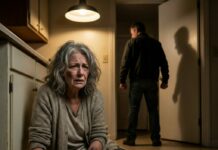 I still remember the clang of the spoon hitting the floor when my son screamed, “You ruined everything!” The next second, his fist came down—over a bowl of soup with no salt. As I lay there trembling, he whispered words that cut deeper than the blow. I thought that was the end of me… but what happened after would expose a truth none of us were ready to face.