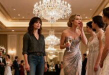 “I smiled when she whispered, ‘The country girl doesn’t belong here.’ What she didn’t know was that I owned the floor beneath her heels. When her father raised his glass and said, ‘To family and fortune,’ I stood up and said, ‘Before you toast—there’s something everyone should see.’ The screens lit up. And that’s when the room stopped breathing.”