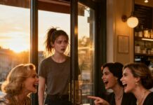 I heard her laugh before I heard my name. “She’s coming to the gala,” Catherine said. “The poor designer girl. It’ll be hilarious.” My hands started shaking outside the café window. They thought I was a joke. What they didn’t know was this: the man waiting for me at home wasn’t just my husband. And that night… everything they believed was about to collapse.