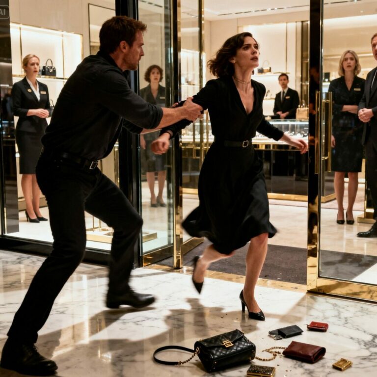 “He slapped me so hard the store went silent.” That was the moment I realized no one was coming to help. Phones were raised. Someone laughed. He leaned in and whispered, “People like you should know their place.” I tasted blood, but I didn’t cry. I just looked at him and said, “You have no idea who you just touched.” And that’s where everything began.